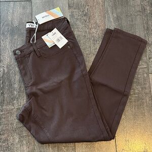 YMI Skinny High-Rise Jeans in Dark Brown